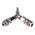 RS PRO 19 Series Y Threaded Adaptor Push In 6 mm, R 1/4 Male to R 1/4 Male, Threaded-to-Tube Connection Style