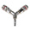 RS PRO 19 Series Y Threaded Adaptor Push In 6 mm, R 1/4 Male to R 1/4 Male, Threaded-to-Tube Connection Style