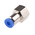 RS PRO Straight Threaded Adaptor, R 1/8 Female to Push In 4 mm, Threaded-to-Tube Connection Style