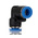 RS PRO Elbow Tube-toTube Adaptor, Push In 10 mm to Push In 10 mm, Tube-to-Tube Connection Style