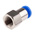 RS PRO Straight Threaded Adaptor, R 1/8 Female to Push In 6 mm, Threaded-to-Tube Connection Style