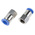 RS PRO Straight Threaded Adaptor, R 3/8 to Push In 8 mm, Threaded-to-Tube Connection Style