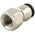 RS PRO Push-in Fitting, G 1/4 Female to Push In 4 mm, Threaded-to-Tube Connection Style