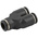 RS PRO Push-in Fitting, Push In 8 mm to Push In 8 mm, Tube-to-Tube Connection Style