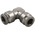 RS PRO Push-in Fitting, Push In 6 mm to Push In 6 mm, Tube-to-Tube Connection Style