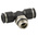 RS PRO 55000 Series Push-in Fitting, Push In 12 mm to Push In 12 mm, Threaded-to-Tube Connection Style