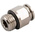 RS PRO Push-in Fitting, G 1/8 Male to Push In 4 mm, Threaded-to-Tube Connection Style