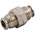 RS PRO 57000 Series Push-in Fitting, Push In 12 mm to Push In 12 mm, Tube-to-Tube Connection Style