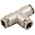 RS PRO Push-in Fitting Push In 14 mm, Push In 14 mm to Push In 14 mm, Tube-to-Tube Connection Style