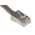 RS PRO Cat5e Male RJ45 to Female RJ45 Ethernet Cable, STP, Grey, 200mm