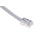 RS PRO Cat5e Male RJ45 to Female RJ45 Ethernet Cable, STP, Grey, 200mm