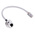 RS PRO Cat5e Male RJ45 to Female RJ45 Ethernet Cable, STP, Grey, 200mm