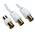 RS PRO Male TV Aerial Connector to Male TV Aerial Connector Coaxial Cable, 50m, RF Coaxial, Terminated