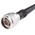 Radiall Male BNC to Male N Type Coaxial Cable, 1m, RG58 Coaxial, Terminated