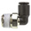 Legris LF3000 Series Elbow Threaded Adaptor, R 1/4 Male to Push In 6 mm, Threaded-to-Tube Connection Style