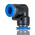 RS PRO Elbow Tube-toTube Adaptor, Push In 12 mm to Push In 12 mm, Tube-to-Tube Connection Style