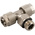 RS PRO Stud Fitting, Push In 10 mm to Push In 8 mm, Threaded-to-Tube Connection Style