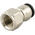 RS PRO Push-in Fitting, M5 Female to Push In 4 mm, Threaded-to-Tube Connection Style