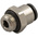 RS PRO Push-in Fitting, M5 Male to Push In 3 mm, Threaded-to-Tube Connection Style