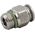 RS PRO Push-in Fitting, R 1/8 Male to Push In 6 mm, Threaded-to-Tube Connection Style