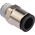 Legris LF3000 Series Straight Threaded Adaptor, R 1/4 Male to Push In 10 mm, Threaded-to-Tube Connection Style