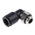 Legris LF3000 Series Elbow Threaded Adaptor, G 1/4 Male to Push In 10 mm, Threaded-to-Tube Connection Style