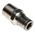 Legris LF3800 Series Straight Threaded Adaptor, R 1/4 Male to Push In 6 mm, Threaded-to-Tube Connection Style