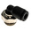 Legris LF3000 Series Elbow Threaded Adaptor, G 1/8 Male to Push In 4 mm, Threaded-to-Tube Connection Style