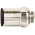 Legris LF3000 Series Straight Threaded Adaptor, G 1/4 Male to Push In 12 mm, Threaded-to-Tube Connection Style