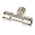 Legris 0916 Series Tee Threaded Adaptor, G 1/4 Female to G 1/4 Female