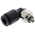 Legris LF3000 Series Elbow Threaded Adaptor, M3 Male to Push In 4 mm, Threaded-to-Tube Connection Style