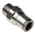 Legris LF3800 Series Straight Threaded Adaptor, NPT 1/8 Male to Push In 6 mm, Threaded-to-Tube Connection Style