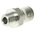 Legris LF3800 Series Straight Threaded Adaptor, NPT 1/8 Male to Push In 8 mm, Threaded-to-Tube Connection Style