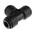 John Guest PM Series Tee Tube-to-Tube Adaptor Push In 8 mm, Push In 8 mm to Push In 8 mm, Tube-to-Tube Connection Style