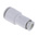 SMC KQ2 Series Straight Tube-to-Tube Adaptor, Push In 6 mm to Push In 8 mm, Tube-to-Tube Connection Style