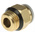 SMC KQ2 Series Straight Threaded Adaptor, Uni 1/4 Male to Push In 8 mm, Threaded-to-Tube Connection Style