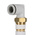 SMC KQ2 Series Elbow Threaded Adaptor, R 1/4 Male to Push In 8 mm, Threaded-to-Tube Connection Style