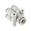 SMC KQ2 Series Double Y Tube-to-Tube Adaptor Push In 8 mm, Push In 6 mm to Push In 6 mm, Tube-to-Tube Connection Style