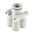 SMC KQ2 Series Double Y Tube-to-Tube Adaptor Push In 8 mm, Push In 6 mm to Push In 6 mm, Tube-to-Tube Connection Style