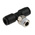 Legris LF3000 Series Tee Threaded Adaptor, Push In 6 mm to Push In 6 mm, Threaded-to-Tube Connection Style