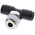 Legris LF3000 Series Tee Threaded Adaptor, Push In 6 mm to Push In 6 mm, Threaded-to-Tube Connection Style