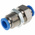 Festo QSS Series Bulkhead Tube-to-Tube Adaptor, Push In 8 mm to Push In 8 mm, Tube-to-Tube Connection Style, 130642