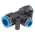 Festo QST Series Tee Tube-to-Tube Adaptor Push In 8 mm, Push In 12 mm to Push In 12 mm, Tube-to-Tube Connection Style,