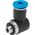 Festo QS Series Elbow Threaded Adaptor, M5 Male to Push In 4 mm, Threaded-to-Tube Connection Style, 130831