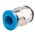 Festo QS Series Straight Threaded Adaptor, M5 Male to Push In 4 mm, Threaded-to-Tube Connection Style, 153304