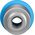 Festo QS Series Straight Threaded Adaptor, M5 Male to Push In 4 mm, Threaded-to-Tube Connection Style, 153315