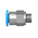 Festo QS Series Straight Threaded Adaptor, M6 Male to Push In 6 mm, Threaded-to-Tube Connection Style, 132600