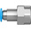 Festo QS Series Straight Threaded Adaptor, G 1/4 Female to Push In 6 mm, Threaded-to-Tube Connection Style, 153024