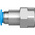 Festo QS Series Straight Threaded Adaptor, G 1/4 Female to Push In 8 mm, Threaded-to-Tube Connection Style, 153026
