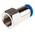 Festo QS Series Straight Threaded Adaptor, G 1/4 Female to Push In 8 mm, Threaded-to-Tube Connection Style, 153026